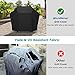 SunPatio Grill Cover 55 Inch, Outdoor Heavy Duty Waterproof Barbecue Gas Cover, UV & Fade Resistant, All Weather Protection Compatible for Weber Charbroil Nexgrill Kenmore Grills and More, Black