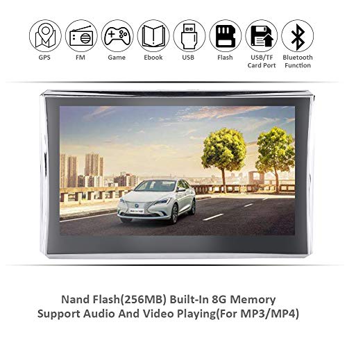 7 Inch Touch Screen GPS Navigation Maps System Device International, GPS Navigator 256M 8GB FM with Bluetooth Lifetime Map Update for Cars Trucks Vehicles(Europe)