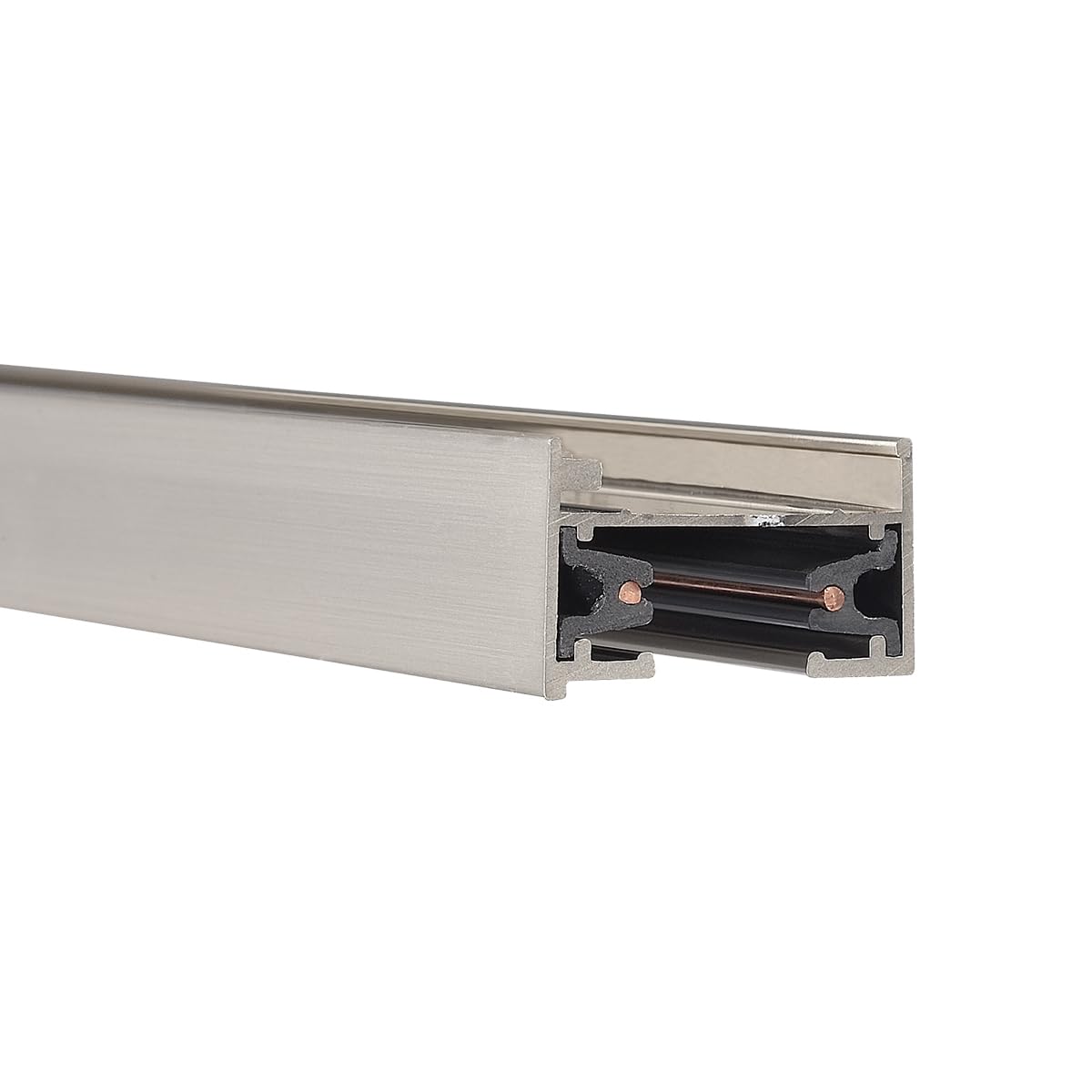 WAC Lighting LT8-BN 120VL Track Single Circuit, Brushed Nickel