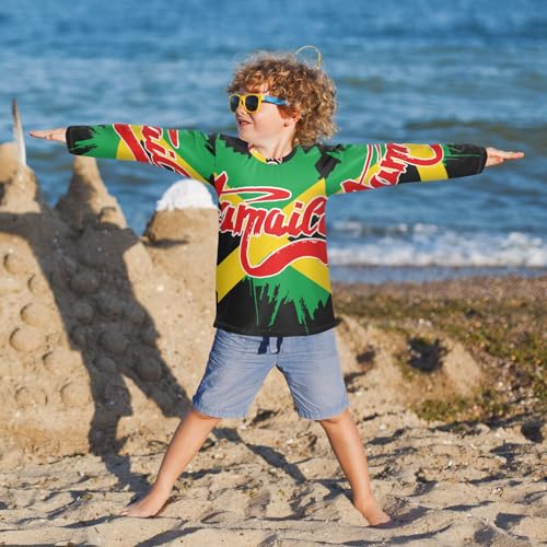 Image of Aflyko Patriot Boys' Rash Guard Shirts Flag of Guatemala Swim Shirt 3-12T