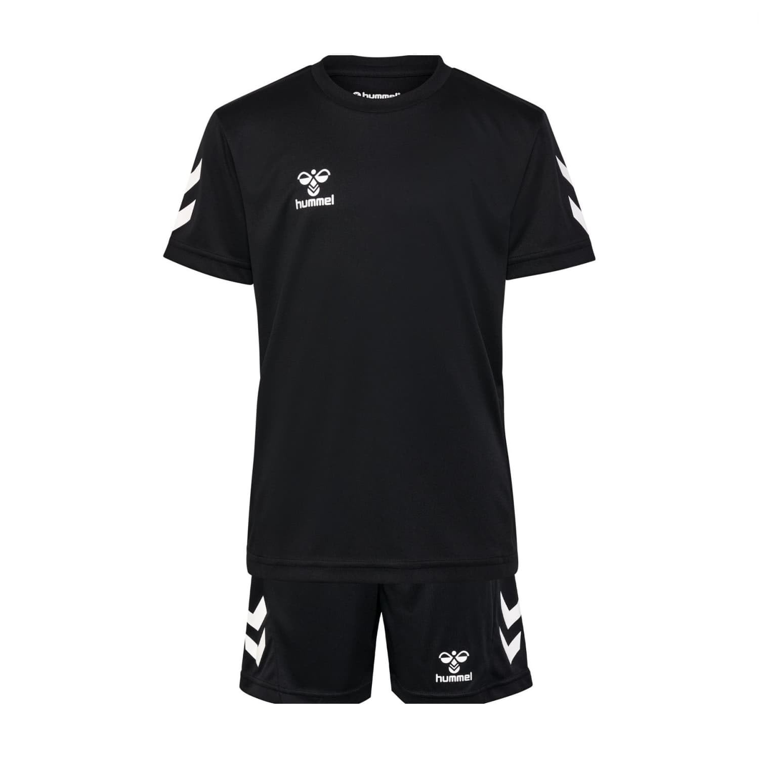 hummel Logo Set Children's Tracksuit – Jersey – Sports Suit for Boys and Girls – Training & Football Set with Shorts and T-Shirt – Made of 100% Polyester-image-32