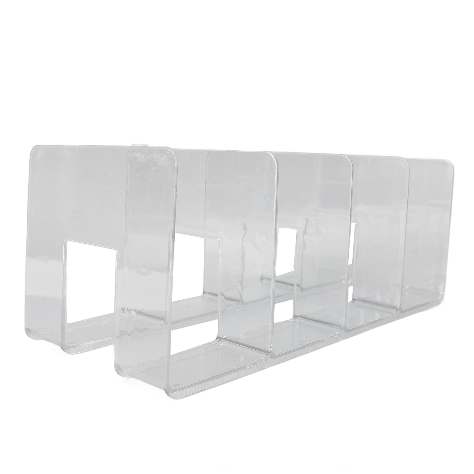 SEAFRONT Porta Documenti Acrilico per Scrivania, Organizzatore | Acrilico Spesso 3,2 Mm, Base Antiscivolo, per Uso Ufficio e Casa, Archiviazione Verticale per File, Libri e raccoglitori.
