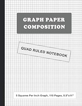Graph Paper Composition Notebook Quad Ruled : Math Graphing Notebook Journal 1/5 Inch Squares Grid Paper Blank Quad Ruled
