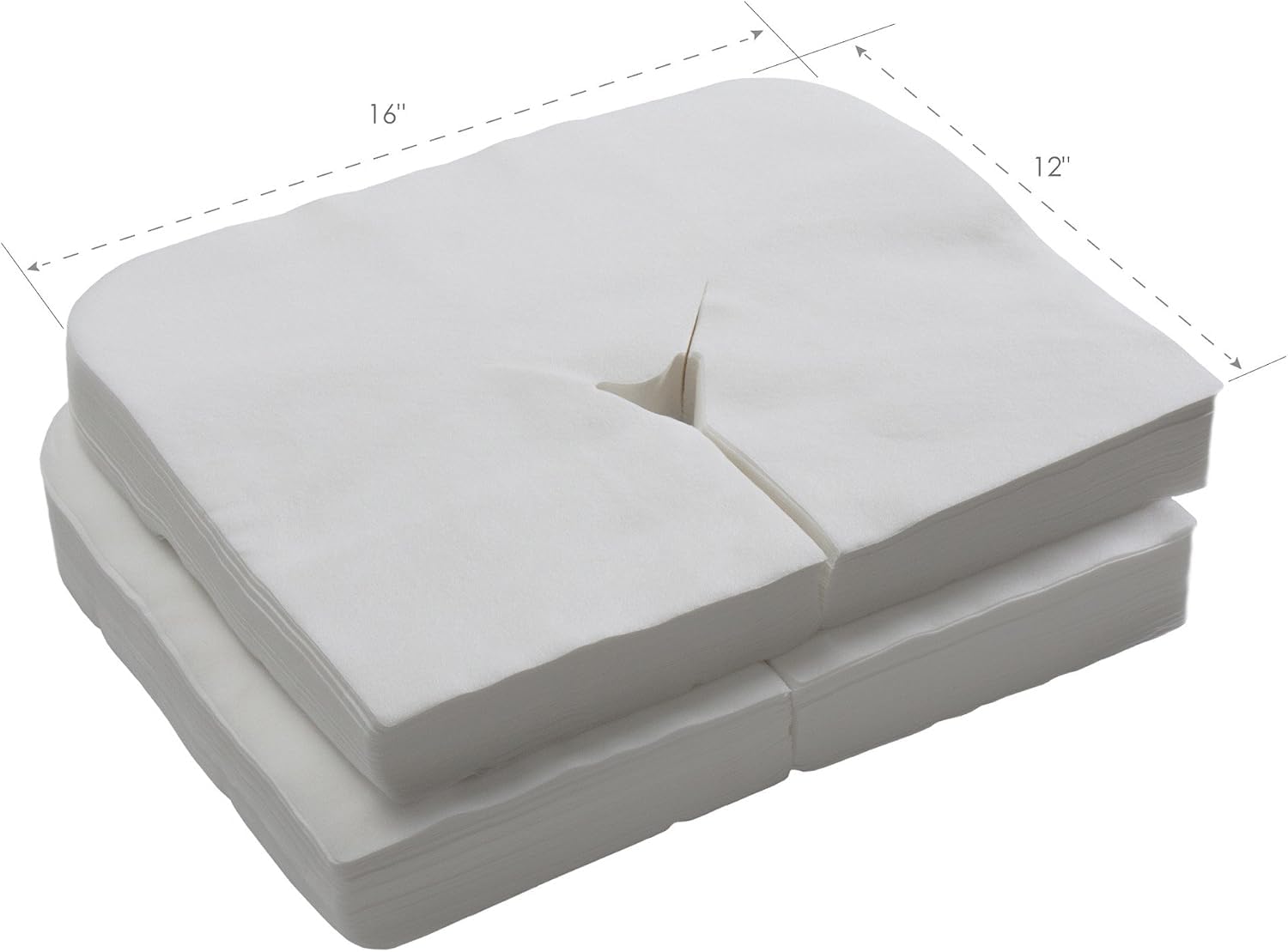 EARTHLITE Protège-têtière en papier jetable – Qualité médicale, ultradoux, luxueux, ne colle pas (100 unités)