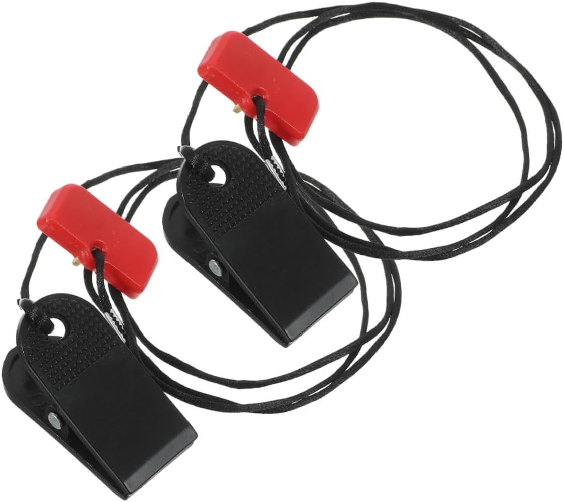 2Pcs Treadmill Magnetic Key Replacement Universal Stop Switch Key Safety Tool for Running Machines Compatible DiKaN QiaoShan