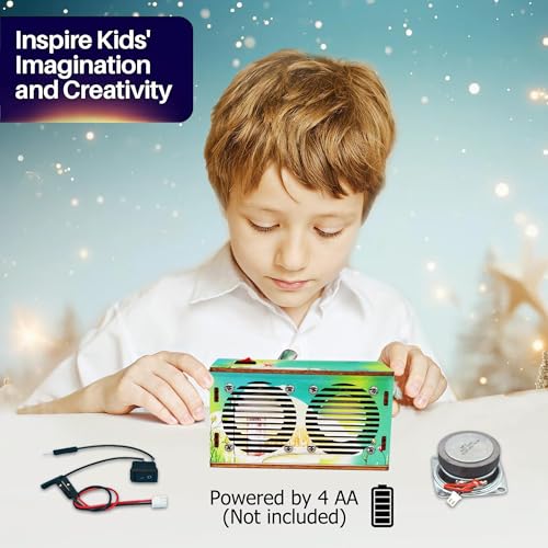 image for SCAEMO DIY Bluetooth Speaker Kit, Stem Projects for Kids Ages 8-12, Sc