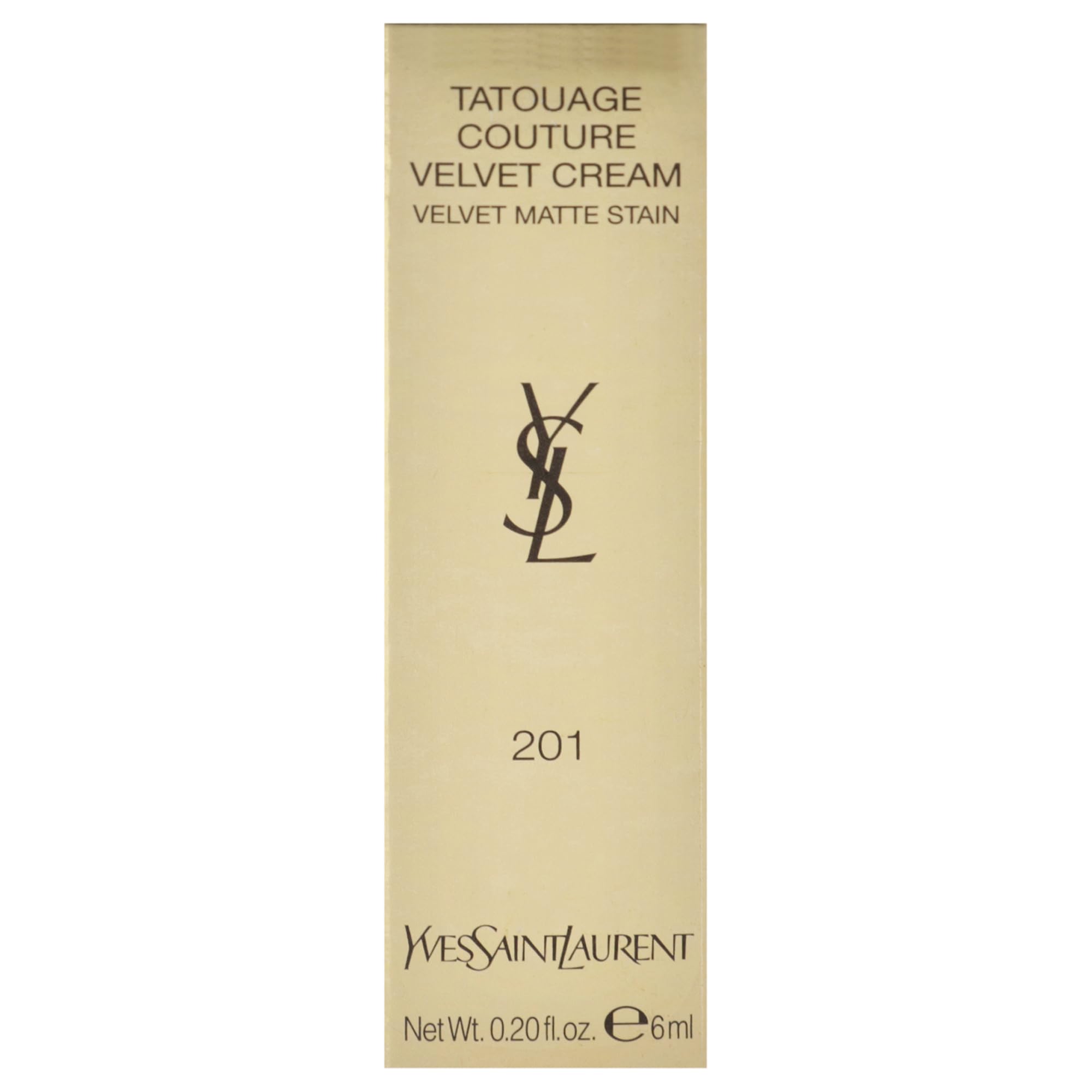 Yves Saint Laurent Tatouage Couture Velvet Cream Lippenstift 201 Rouge Tattoo, 6 g
