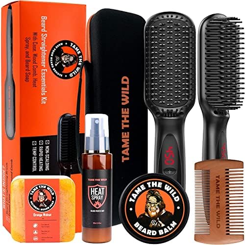 Tame The Wild Pro Beard Grooming Kit for Men - 6-Piece Set