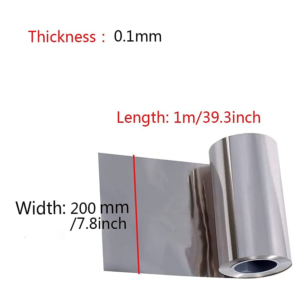 Nickelplatte, Blech, Folie, Metallspule, reines Ni, 0,01 x 150 x 1000 mm(0.1x200x1000mm)