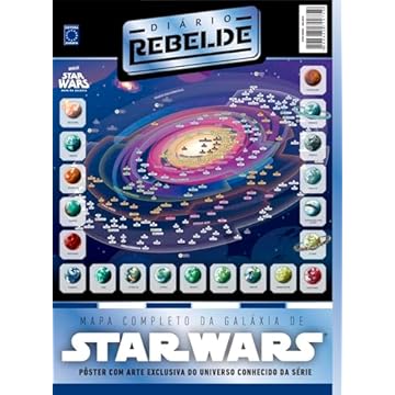 Capa do livro Pôster Diário Rebelde - Star Wars: Mapa Completo da Galáxia