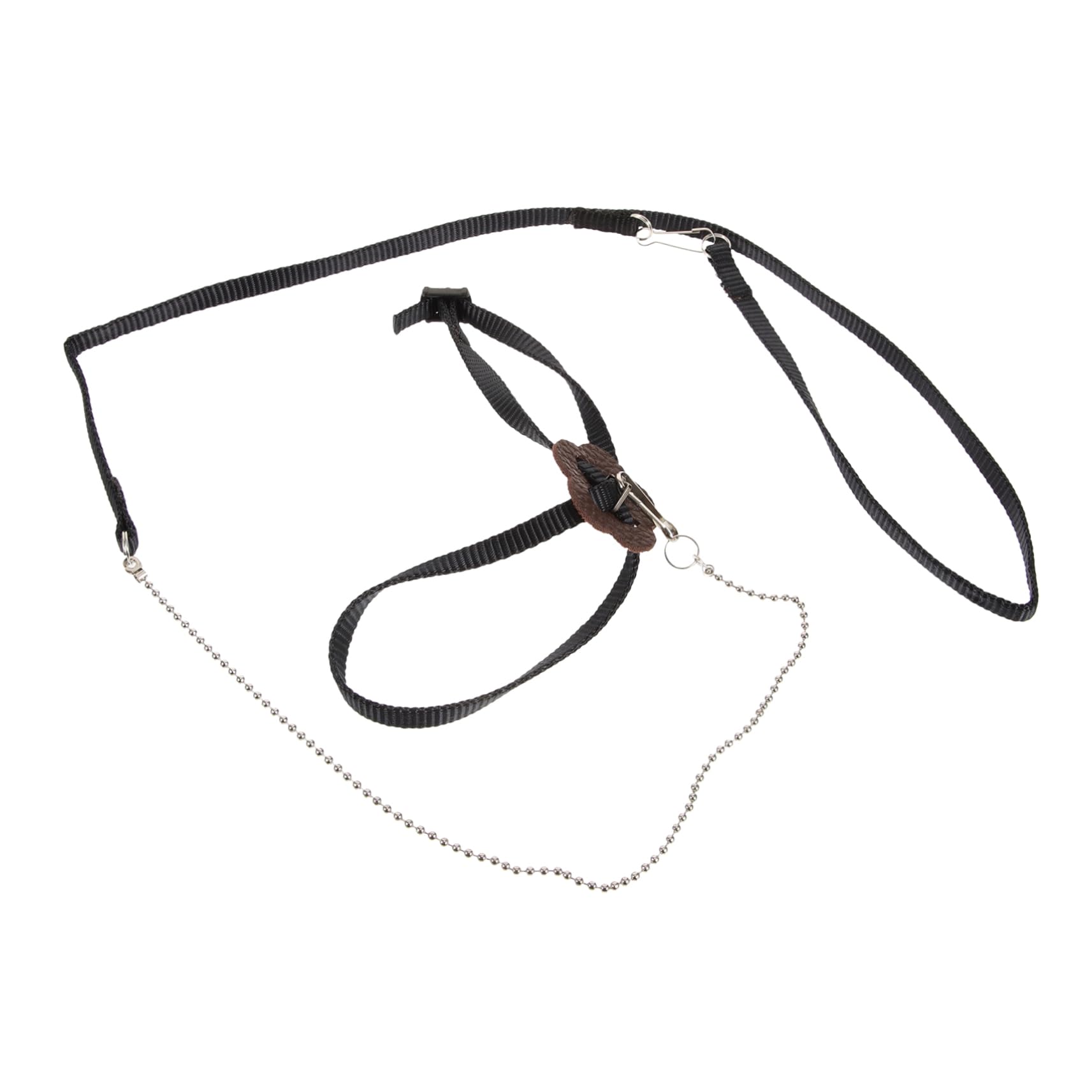 GANAZONO Adjustable Pet Leash for Turtles and Reptiles S Black Comfortable Faux Harness for Outdoor Walking Training for Tortoise Pets and Animals