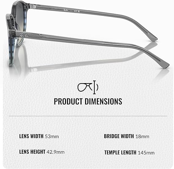 Ray-Ban RB2193 LEONARD Square Shaped Sunglasses for Men & Women with Official RAYBAN Eyewear Kit - Image 5