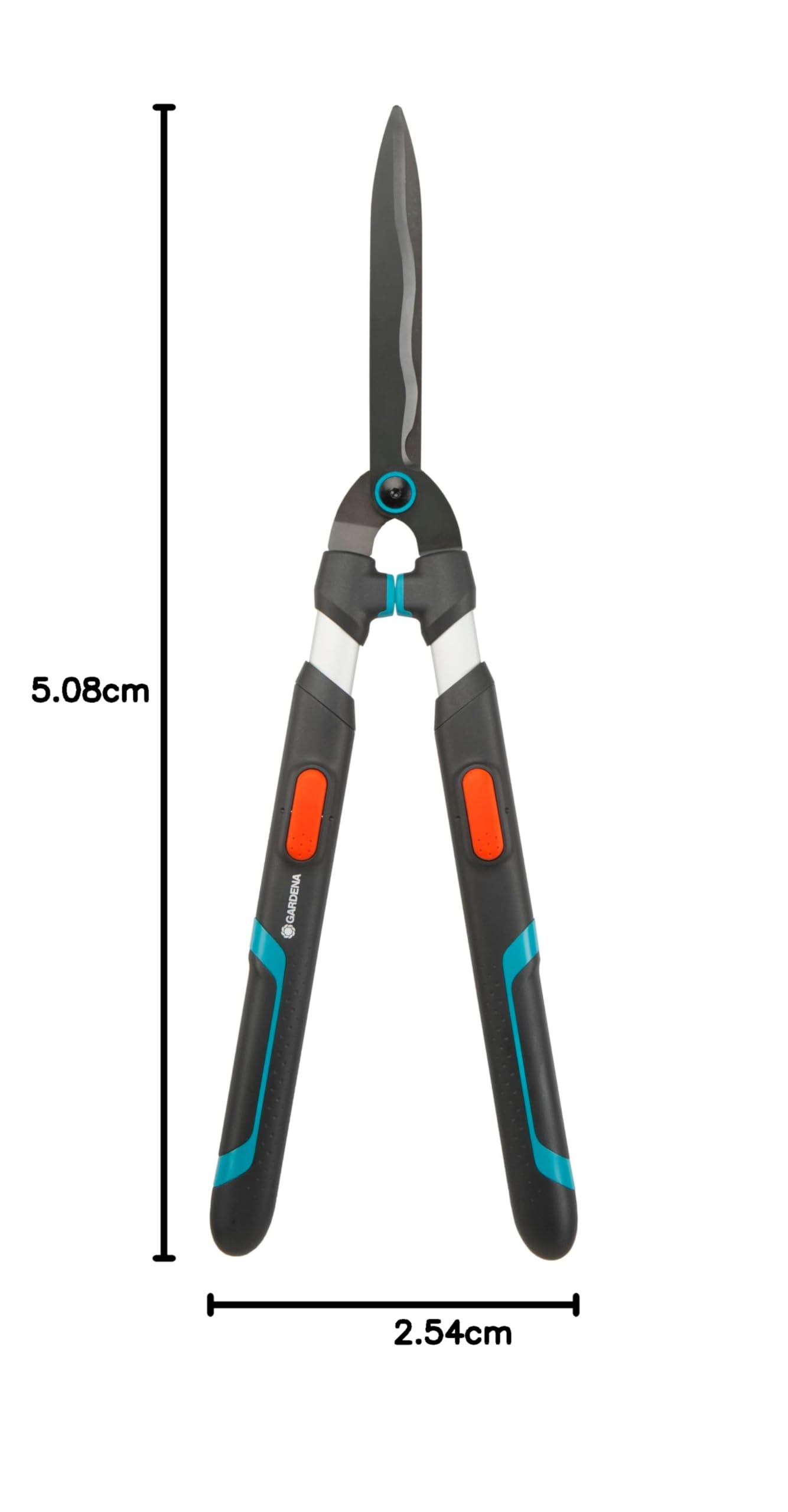 Gardena Cesoie per Siepi TeleCut 23 cm Lama Ondulata Telescopico 70-90 cm Rivestimento Antiaderente