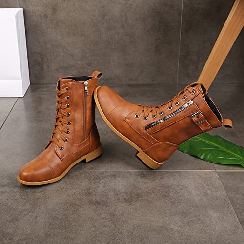 Bottes d'hiver style chevalier avec zip pour affronter le froid