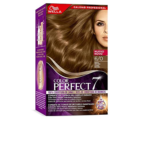 Wella Color Perfect - Tinte de Coloración Permanente para un Cabello Hidratado y Luminoso - Tono Rubio Oscuro