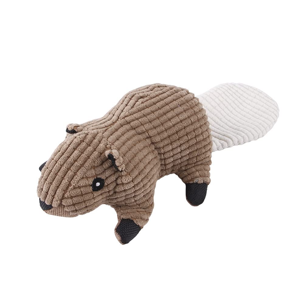 Pet Squeaky Toys, Durable Plush Dog Toy Squeak Chew Toys,Various Animals Shapes Training Squeaky Toys for Puppy Small Dogs Medium Large Dogs (Brown Squirrels) โ image 1