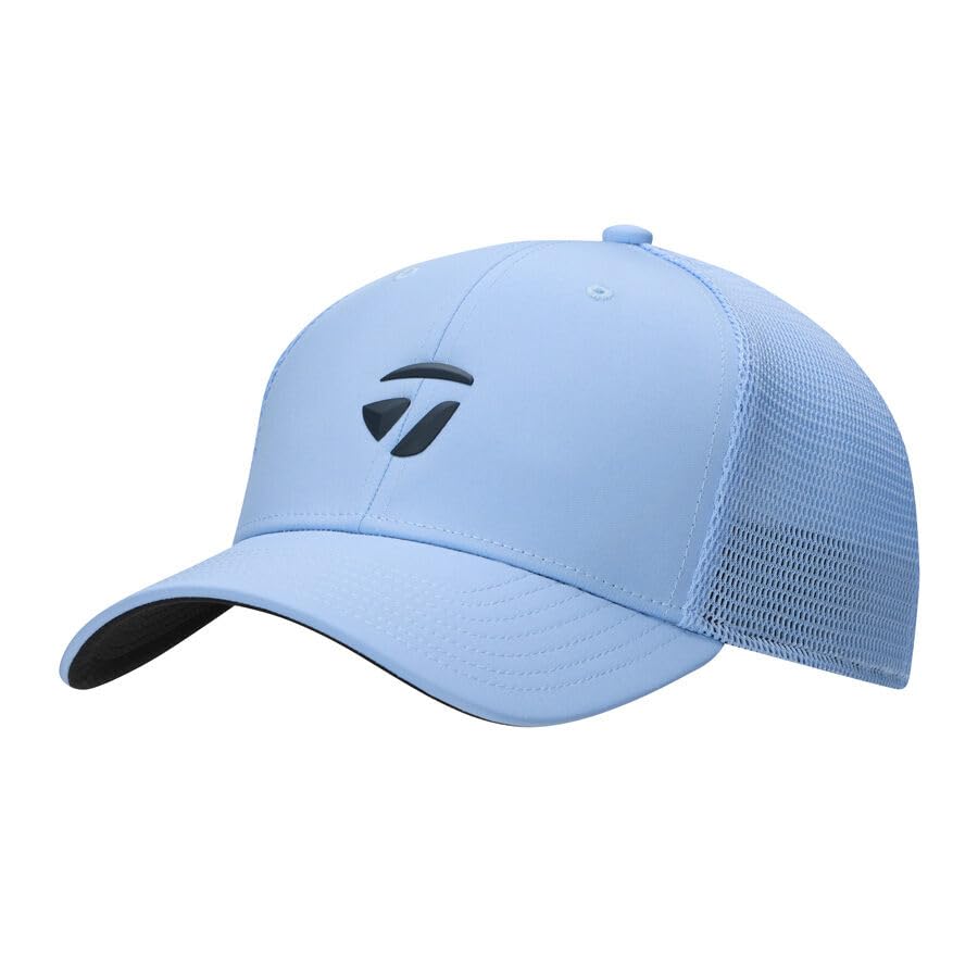 TaylorMade Golf 2026 Cage Trucker Hat Light Blue Fitted Size Small/Medium