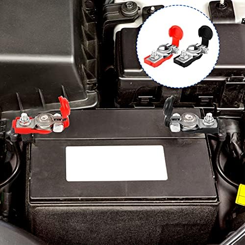 Battery Terminals Battery Quick Release Connectors Negative and Positive Copper Car Battery Terminals Connectors 12V/24V/48V Car Battery Terminal Connectors for Boat Truck Van Car