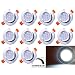 Produktbild BMOT 10er Pack 7W LED Einbaustrahler Einbauspot Dimmbar kühlweiß 560lm Downlights 7W = 60W Glühlampe 3200K Scheinwerfer für Wohnzimmer Schlafzimmer Küche Badezimmer