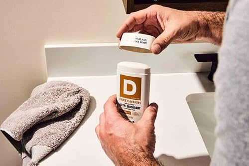 Duke Cannon Air Defense Active Deodorant Aluminum Free, 3x Protection, Aloe Vera & Vitamin E, 3 oz – Midnight Swim, Sawtooth, Superior (Pack of 3)