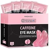 Augenpads(7 Paar), Koffein Augenmasken gegen Augenringe, geschwollene Augen und Tränensäcke, Kollagen Augenklappen gegen Falten und Schwellungen, Hautpflege Geschenk,Under Eye Gel Patches