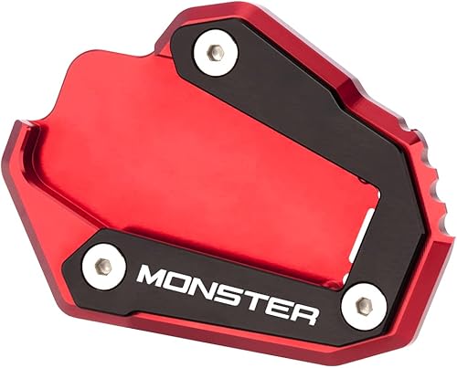 Miniatura 10 de Modeer Para Ducati Monster 937 2021-2022 Monster 821 1200 1200S 2014-2019 Soporte CNC para motocicleta, soporte lateral para placa ampliada,