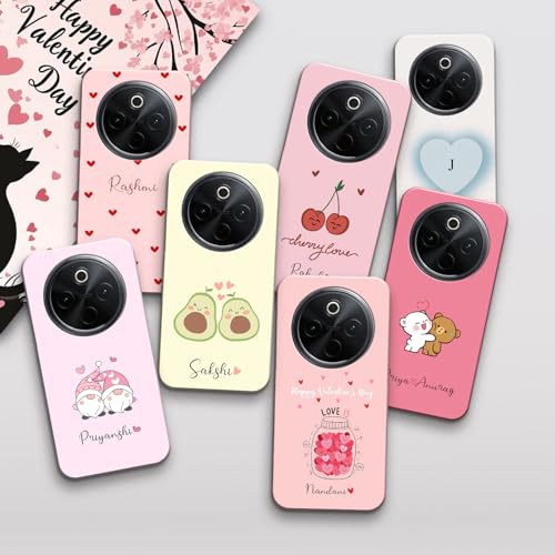 Image of COLORflow Back Cover Compatible with Vivo T4 5G / Y300 Pro 5G / iQOO Z10 5G | Vibe Valentine Love Customized Back Cover Compatible with Vivo T4 5G / Y300 Pro 5G / iQOO Z10 5G