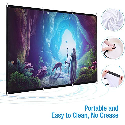 Pantalla de proyección 120 pulgadas 16:9 plegable miniatura 5