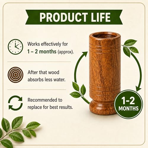 Image of Vijaysar Wood Drinking Glass, 80 ml Capacity, Pack of 2, Natural Wooden Tumbler for Daily Wellness, Handcrafted Ayurvedic Inspired Herbal Water Glass