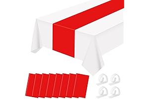 Premium Disposable Plastic Table Runner 14 x 108 Inch Table Runner for Any Occassion