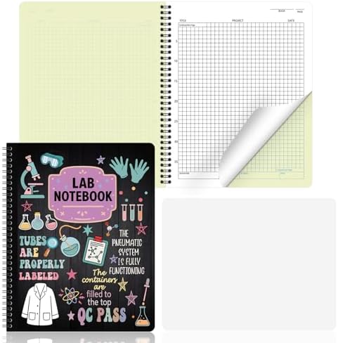 Amazon.com : Affrolling 1 Pack Carbonless Lab Notebook Carbon Copy 8.5 ...