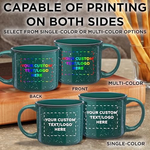 Taza Cerámica Personalizada Campfire 13 oz Verde miniatura 6