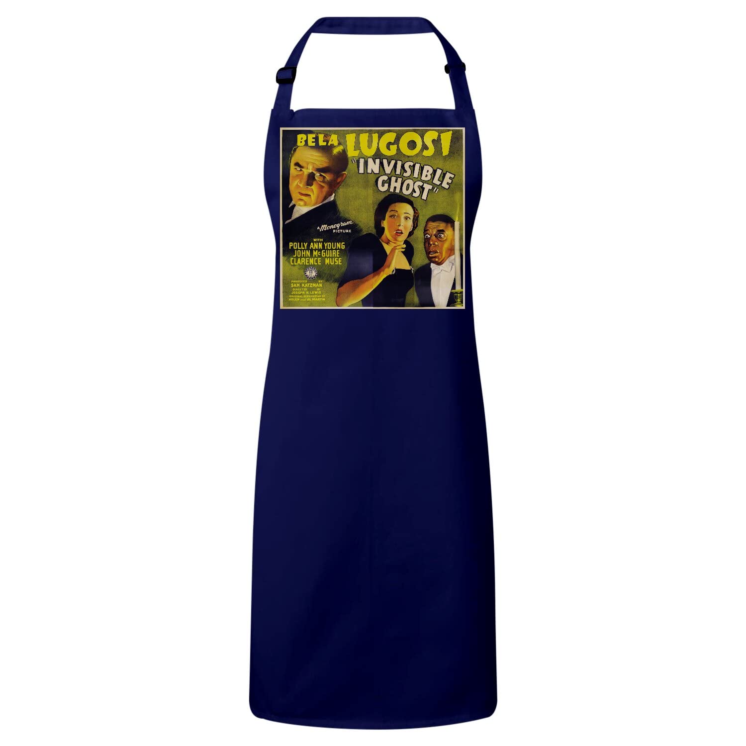 Tablier cuisine premium navy poster cinéma vintage invisible ghost