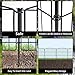 INJOPEXI Garden Fence 6 Panels 11.8ft (L)×24in (H) Decorative Garden Fence with 6 Panels Rustproof Wire No Dig Garden Fences Animal Barrier Fencing for Outdoor Patio Backyard - Without Fence Gate