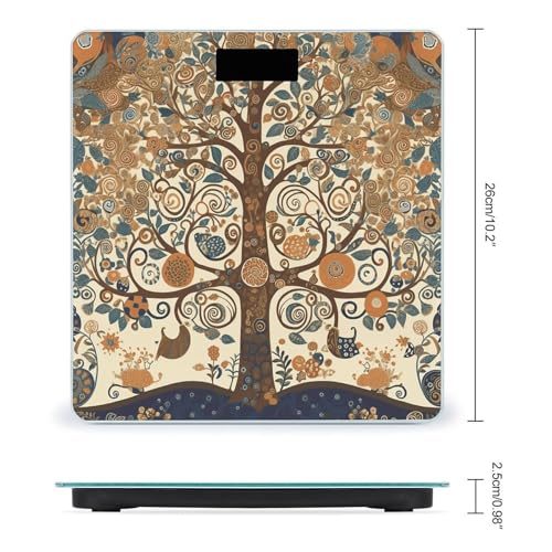 Báscula Digital Tree of Life de Vidrio Templado miniatura 2