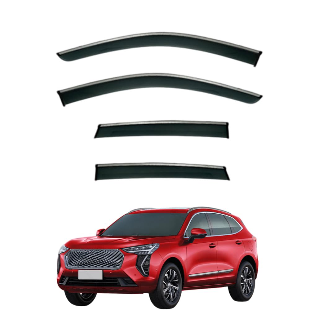 QOEMRHELT 4pc Set In-Channel Wind Deflectors, for GWM Haval Jolion 2020-2024 Window Visors Rain Guards Vent Visors Rain & Sun Protection,Car Accessories,4PCS