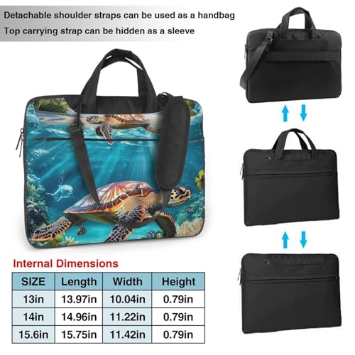 Maletín portátil impermeable de 14 pulgadas con asas miniatura 4