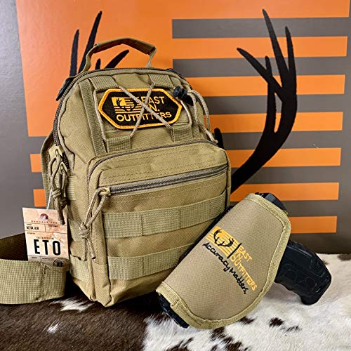East TN. Outfitters Tactical Sling Bag with Holster Conceal Carry Shoulder Mens Bible