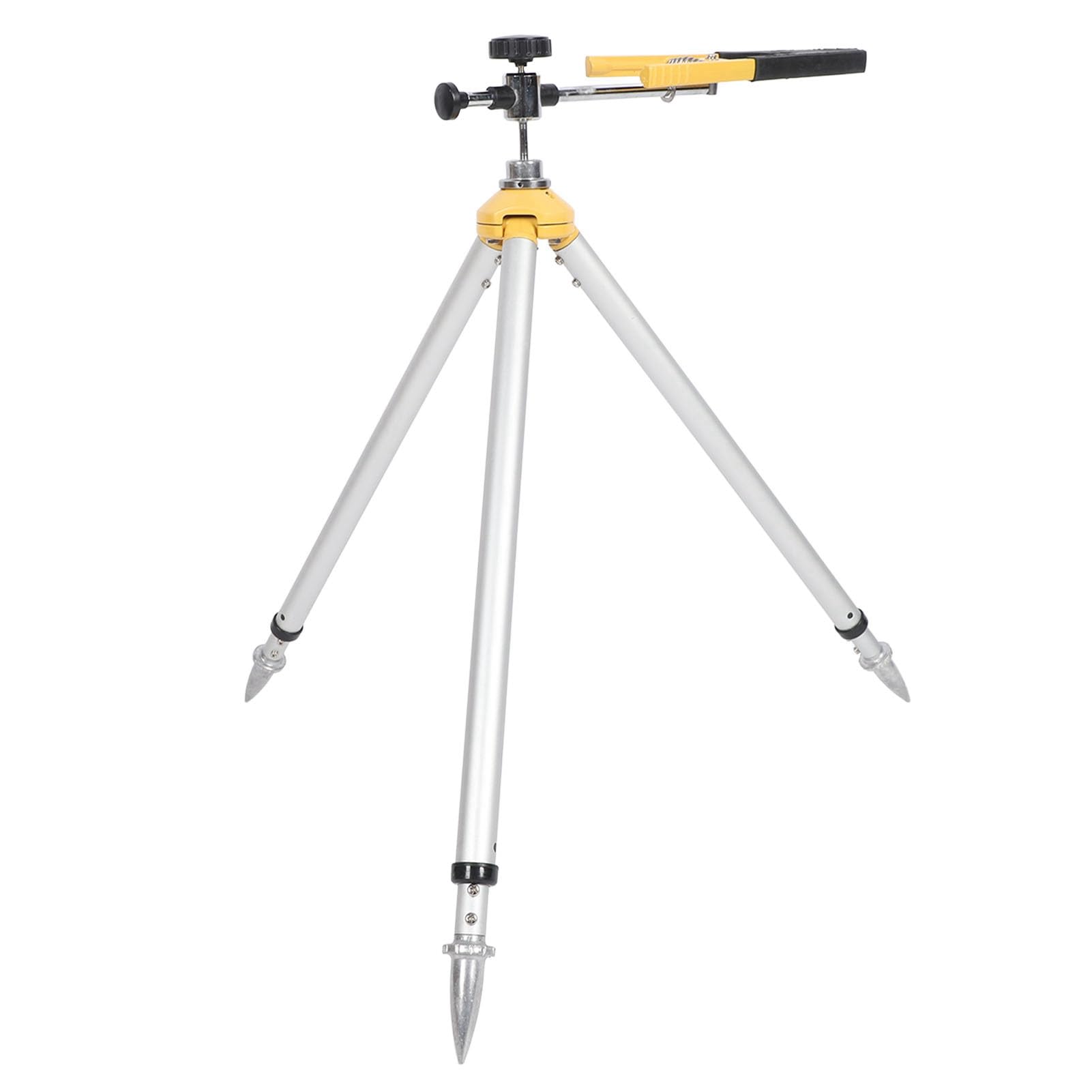 Zerodis Equipo de Medición de Niveles Trípode Aleación de Aluminio Ajustable 62-88 Cm Mini Torre Soporte de Regla para Topografía Construcción Poste de Prisma Retráctil