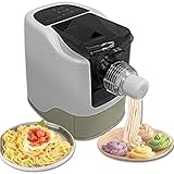 Yovtekc Electric Home Pasta Machine, Noodle Pasta Maker Machine Pasta Extruder for Making Noodles Spaghetti Macaroni, ETL Intelligent Fully Automatic with 12 Noodle Molds 260W
