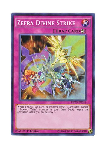 Amazon.com: Yu-Gi-Oh! Versión inglesa PEVO-EN 051 Zefra Divine Strike ...
