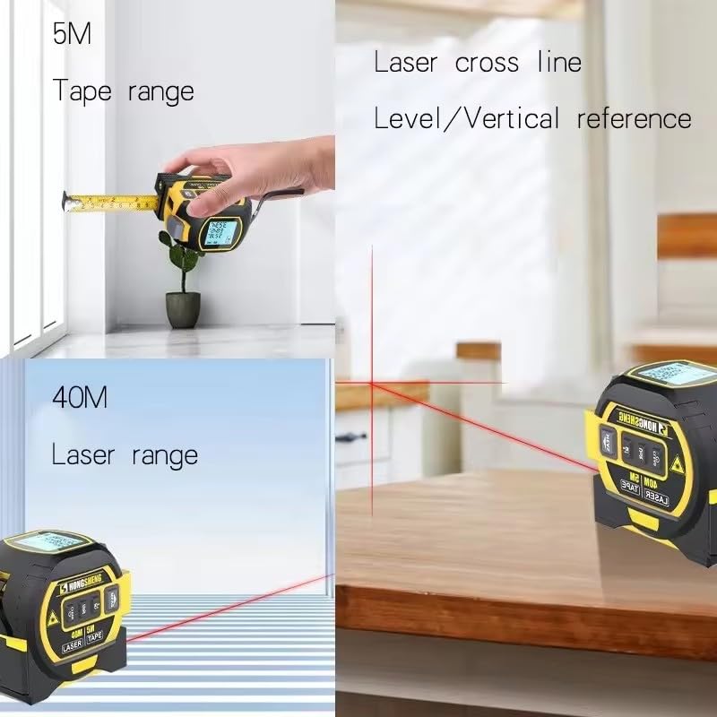 BUYOHLIC 3-in-1 Laser Tape Measure 196 Ft Rechargeable Laser - Image 5
