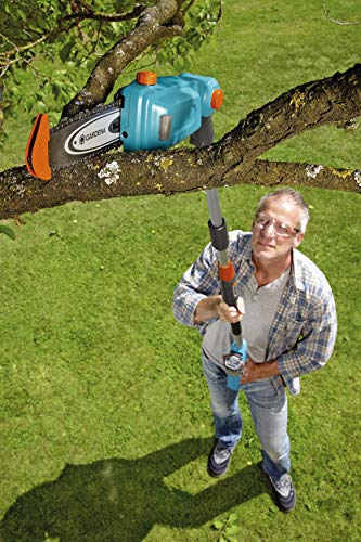 Gardena Teleskop-Hochentaster TCS Li-18/20: Astsäge bis zu 30 min Arbeitszeit, 20 cm Schwertlänge, abwinkelbarer Kopf… – Ansicht 2