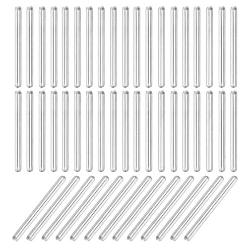 QUARKZMAN 110Pcs Goupille 1mm x 12mm Goupille de Support d'Étagère en Acier Inoxydable 304 pour Étagères, Armoires et Meubles, Nickelé, Couleur Argentée Plated,...