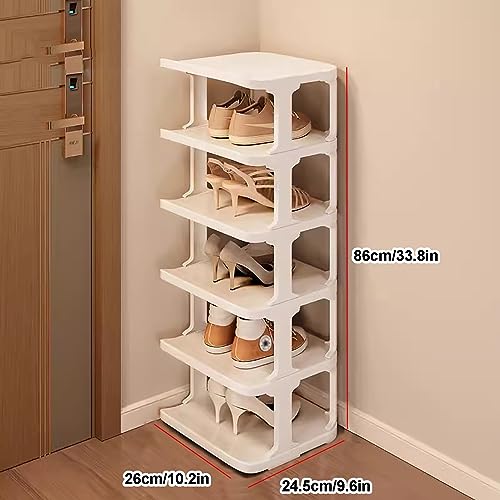 Organiseur de chaussures noir compact pour petit espace d'angle