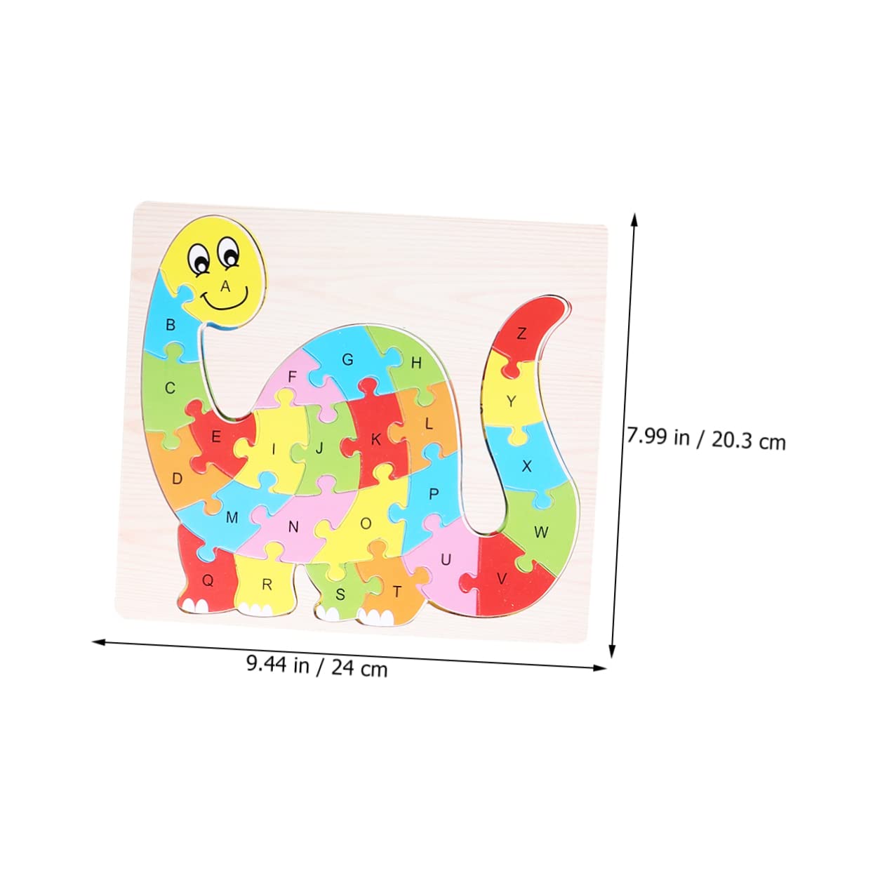 Rompecabezas del Alfabeto para Niños Forma de Animales, 2 Juegos de Puzzles de Plástico sin Bordes, Educativos y Seguros para Niños Pequeños