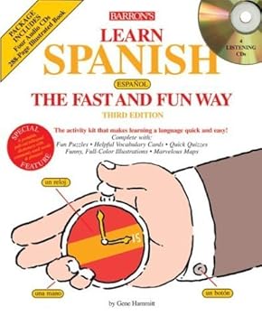 Paperback Learn Spanish the Fast and Fun Way with Audio CDs [With CD's] Book