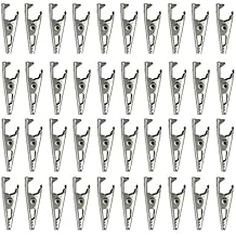 40Pcs Metal Alligator Clips1.06in/ 27mm, Crocodile Clamps Spring Clamps Test Line Crocodile Clips for Laboratory Electric Testing Work and Cable Lead Clip
