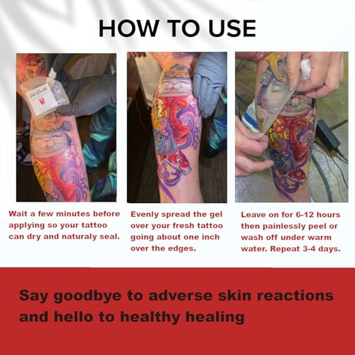 Tattoo Aftercare Sealant Gel, Breathable Protective Skin, 8 fl oz