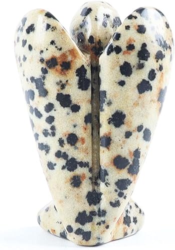 Miniatura 3 de Estatuas de ángel guardián de cristal natural de cuarzo claro de 1.62 pulgadas, talladas a mano, de bolsillo y estatuas de ángel de reiki, curación,